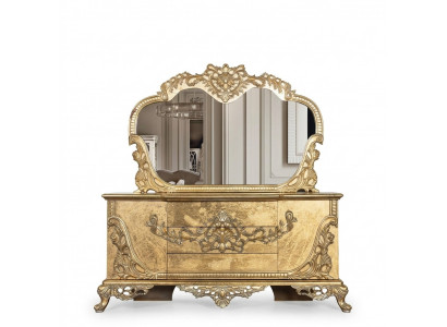Set Commode Spigel Garnitur Kommoden Holz Grupp Sideboard Miwwelen Barock