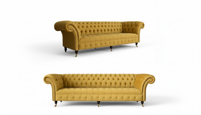 Luxus Beige Sofasëtzer 3+3 Sëtzer Modern Couch Wunnzëmmer Stil Miwwelen