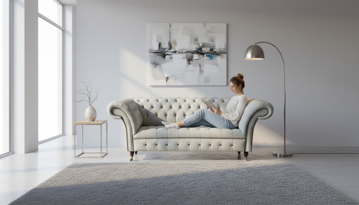 Chesterfield Canapé Set Design Luxus Polster Canapé Divan Sëtz Garnitur