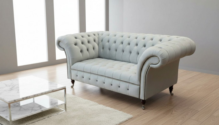 Chesterfield Canapé 2 Platzen Canapé Polster Canapéen Design Luxus Canapéen Gro
