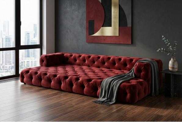 Design Chesterfield Sofagarnitur Grouss XXL Sofa 5-Sëtz Couch Polster Sofas