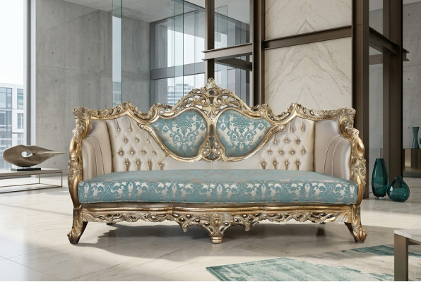 Canapé 3 Plazen Designer Canapé Luxus Polster Canapéen Couchë Stoff Textil Nei