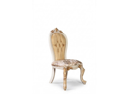 Fauteuil Barock Stillen Sëtz Polster Miwwelen Klassesch Stull Holz Samt