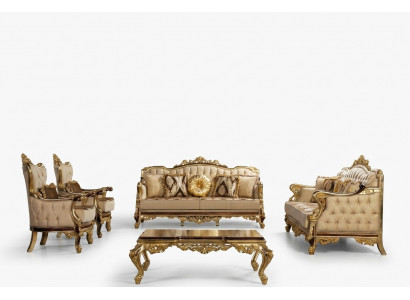 Goldfaarweg Sofagarnitur Barock Rokoko Set Komplett Couch Sofa 5 Stéck. Nei