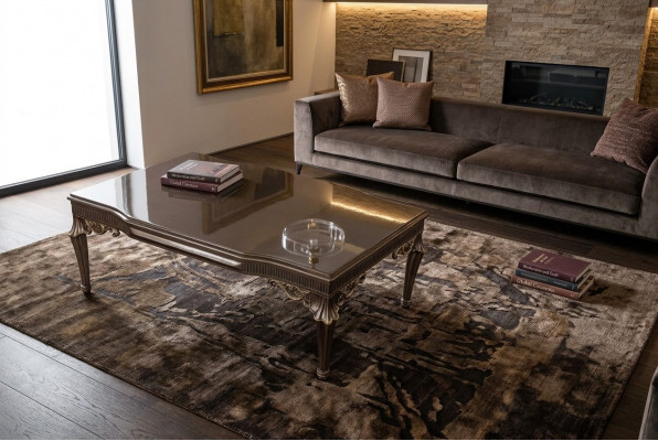 Holz Dësch Miwwelen Dëschdëscher Klassesch Holz Dëscher Barock Dëscher 119x79