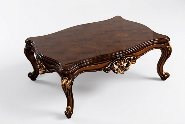 Holz Dësch Niewendësch Miwwelen Luxus Coffeendësch Brong Coffeendëscher Wunnzëmmer