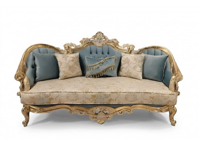 Klassesch Dräisëtzer Barock Couch Ariichtung 3er Franséisch Miwwelen