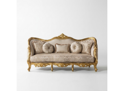 Luxus Canapé Klassesch Dräisëtzer Sofa Couche Miwwelen Ariichtung Stoff Sofa