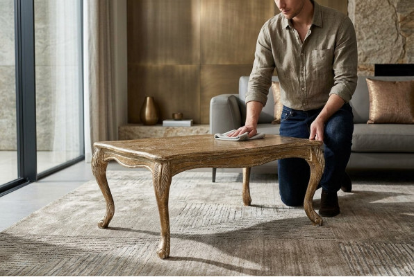 Couchtisch Wunnzëmmer Luxus Dësch 120x72 Dëscher Holzdëscher Miwwelen Ariichtung