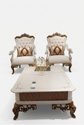 Wunnzëmmer Couchtisch Luxus Dësch 120x72 Dëscher Holzën Dëscher Miwwelen Ariichtung