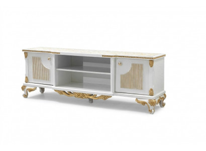 Klassesch Sideboard TV-Stee Kommode Holz Lowboard Kommoden Barock