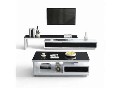 Designer Modern Sideboard Schwaarz-wäiss Kommode TV-Stänn Luxus