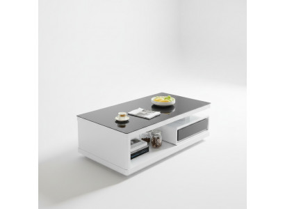 Luxus Canapé Dësch Ablagendësch Bäistelltësch Glastësch Modern Miwwel Design