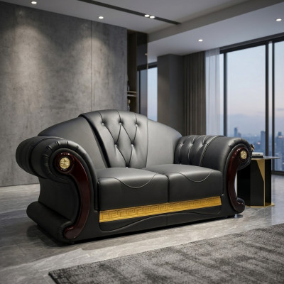 Chesterfield Zweisitzer Canapé Design Miwwelen Klassesch Sofas Ariichtung