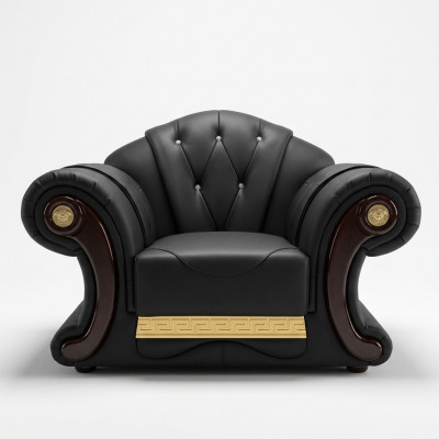Luxus Sessell Chesterfield Einsitzer Couchemiwwel Ariichtung Canapé 1er