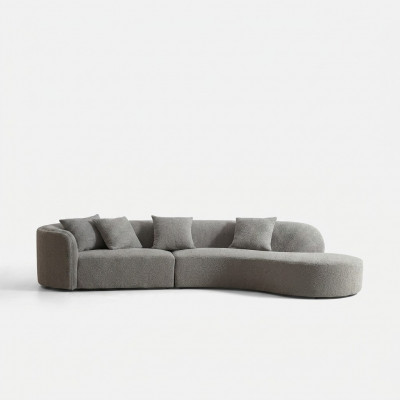 Grouss Luxus-Canapé mat fënnef Sëtzer, modern Miwwelen, nei.