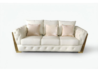 Dreisëtzer Canapé Miwwel Ariichtung Chesterfield Medusa Luxus Ariichtung