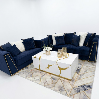Medusa Canapé Set Garnitur 3+2 Sofa Sofagarniture Couchen Siitzmöbel Stoff