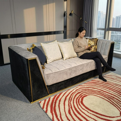 Medusa Canapé Sofa dräisëtzer Canapéen Polster Miwwelen Wunnzëmmer Stoft