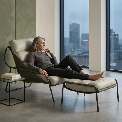 Relax Léif Still Miwwelen 2 Stéck Astellungsset Foussgeleeënheet Stull Lehn