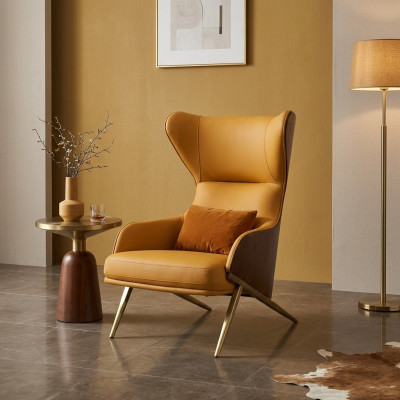 Luxus Fauteuil Einsitzer Sofa Canapé Miwwelen Ariichtung Kanzlei Hotel Nei