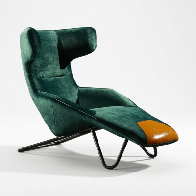 Luxus Grénge Fauteuil 1-Sëtzer Wunnzëmmer Polstersëtzmoöbel Polstersëtz.