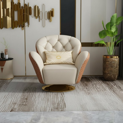 Dreebare Chesterfield Sëtz Fauteuil Still Polstermöbel Eensëtzer