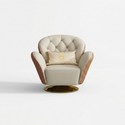 Dreebare Chesterfield Sëtz Fauteuil Still Polstermöbel Eensëtzer
