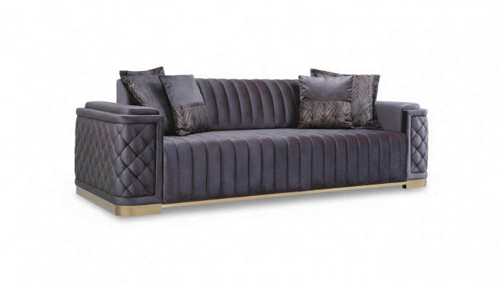Luxus Canapé XXL Sofa grouss Canapéen 246cm Samt Design Miwwelen Canapéen Stoff