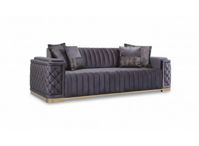 Luxus Canapé XXL Sofa grouss Canapéen 246cm Samt Design Miwwelen Canapéen Stoff