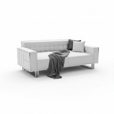 Verstellbar Multifunktion Canapé Sofa Zweesëtzeger Canapéen Design Sofae Wäiss