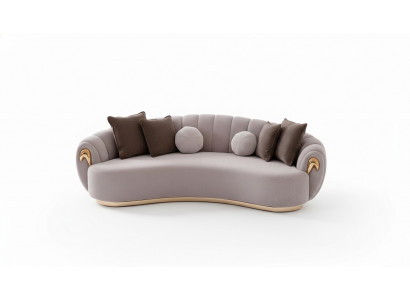 Luxus Sofa Grouss Canapé Ronne Canapéen xxl Sofa Sëtzmier gewënnt 263cm Gro