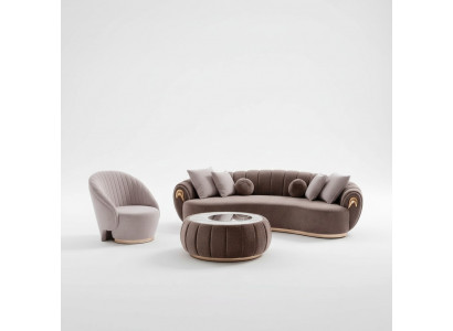 Sofagarnitur Couch Polster Miwwelen Set 3+1 Couchtisch 3tlg. Sëtzpolster Garnituren