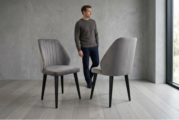 Gräizegen Iesszëmmer Stull Luxus Einsëtzer Textilméibel Designer Modell Nei