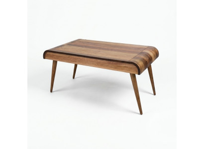 Holz Couchtisch op Holzbeen fir Äert Wunnzëmmer Original Designmodell Nei