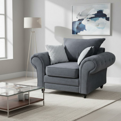 Fernsehfauteuil Eenzelsëtz Chesterfield Sofa Couch Polstersëtz Miwwelen Samt