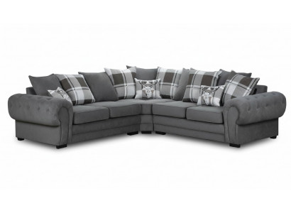 Textil-Couch Luxus Textil Eckgrupp Wohnzimmer Eckcouch Sofas L-Form Couch Eckstéck