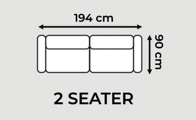 Canapé 2er-Sofa Design Polsterung Tirkis Textil Stoff Sëtzkomfort Sofas Neien