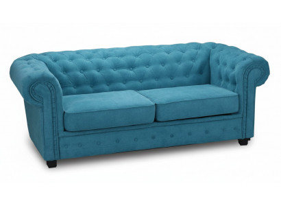 Canapé 2er-Sofa Design Polsterung Tirkis Textil Stoff Sëtzkomfort Sofas Neien