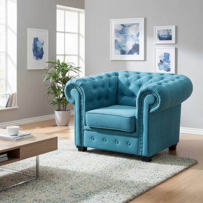 Sëtz Luxus Bequemen Sëtz Italienesche Stil Wunnzëmmer Chesterfield