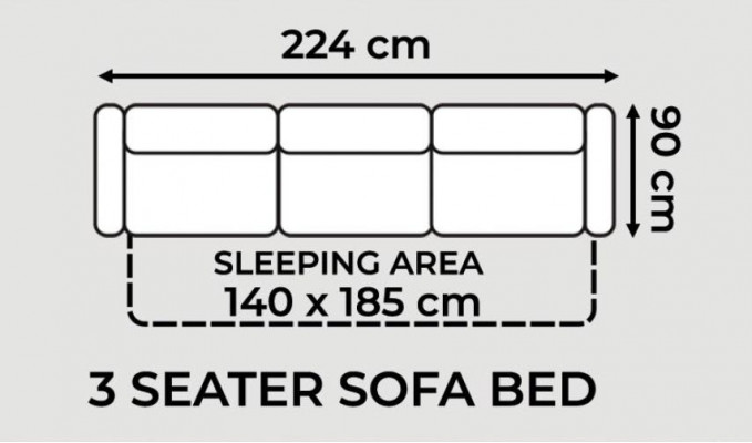 Chesterfield Sofa mat Schloffunktion Bengalësch Klappbett Couch Schloffsofa