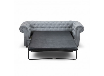 Chesterfield Sofa mat Schloffunktion Bengalësch Klappbett Couch Schloffsofa