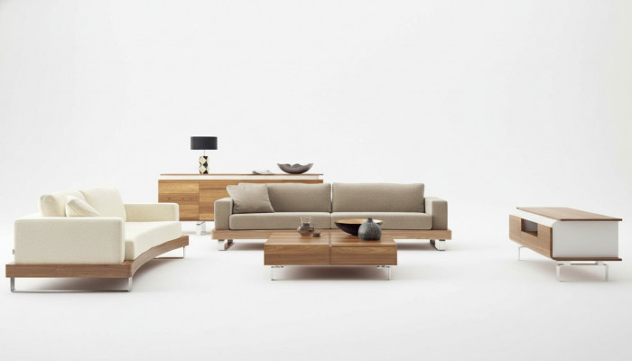 Modern Canapé-Garnitur 3+2 Sëtzer Luxuriéis Wunnzëmmer-Sofa Polsterset