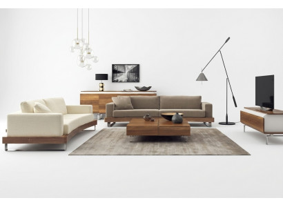 Modern wäisse Zweisëtzer Luxus Wunnzëmmermöbel Couch Sëtzmoibel Nei