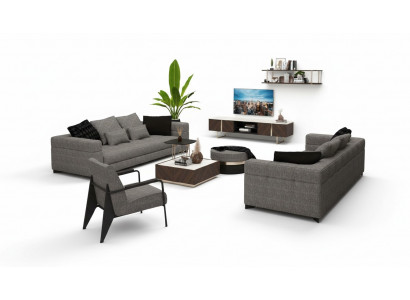 Groer Sëtzessel Edelstolféiss Modern Wunnzëmmermëttelen Sëtzessel Sofa Canapé