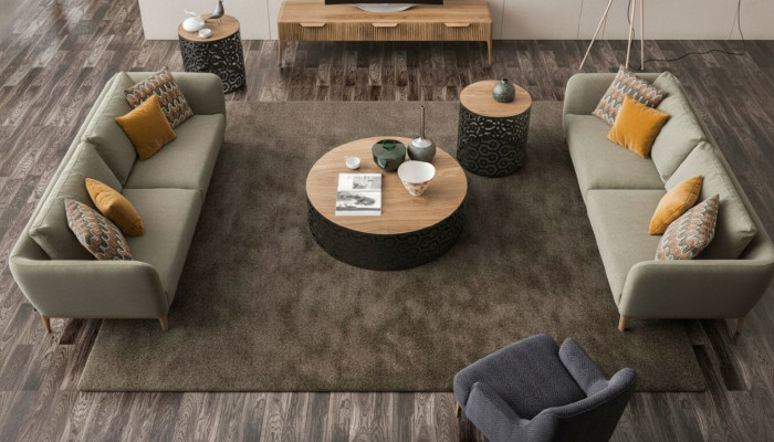 Gréng Sofa Modern Sofagarnitur Wunnzëmmer Dräisiwwer Fauteuil Zwéesiwwer 3+2+1
