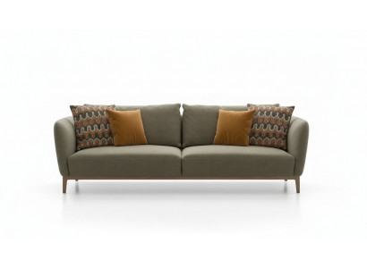 Olivengréng Dräisëtzer Modern Wunnzëmmersetzer Sëtzmiwwel Canapé Sofa