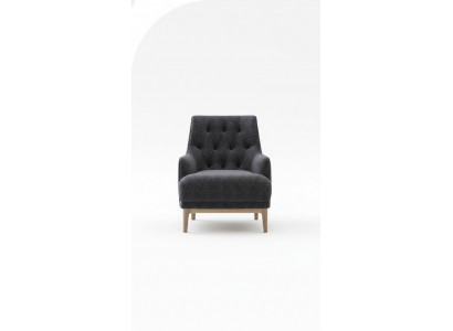 Wunnzëmmer Fauteuil Moderne Cocktailsessel Einsitzer Polstersessel Lounge Club