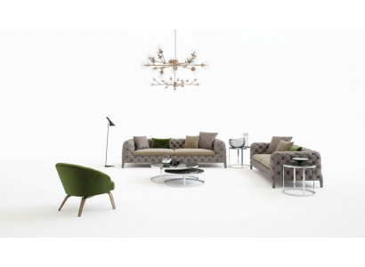 Chesterfield Sofa-Set Véiersëtzer Sofasen Luxus Couchen Fauteuil Miwwelen Sofa