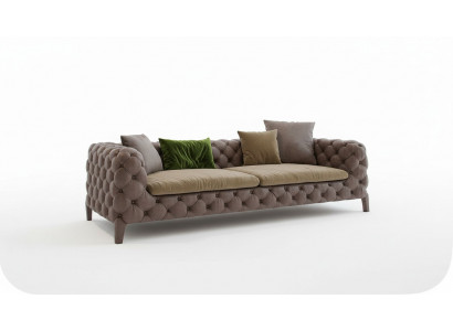 Chesterfield Véiersëtzer Taupe Modern Canapé Wunnzëmmer Miwwelen Modern Nei